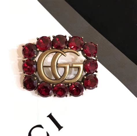 gucci crystal brooch|gucci brooch dupe.